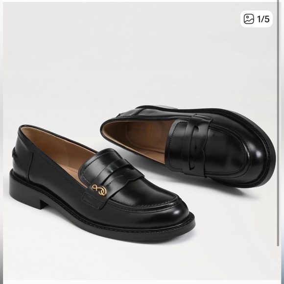 Sam Edelman Colin loafer black classic shoes size 8 leather - Picture 1 of 10